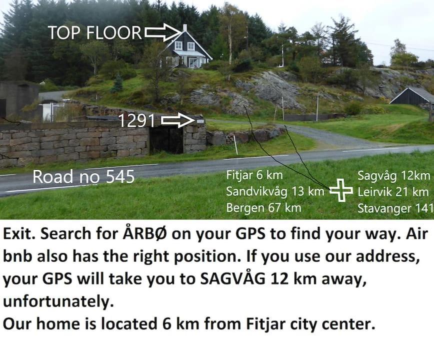 Topfloor Apartment Separate Entranc Nice View Stord Fitjar Экстерьер фото